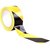 Cinta de advertencia de peligro - 33 M x 50 mm - Cinta adhesiva de adhesivo - alta calidad rollo por gocableties (Negro…